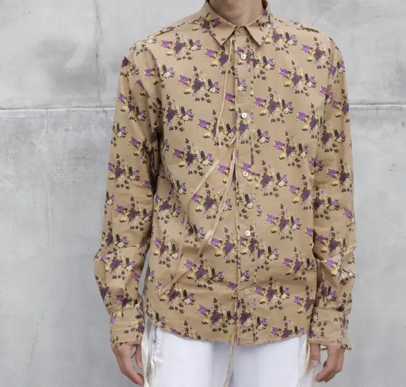 midorikawa Flower print shirt ミドリカワ 20ss